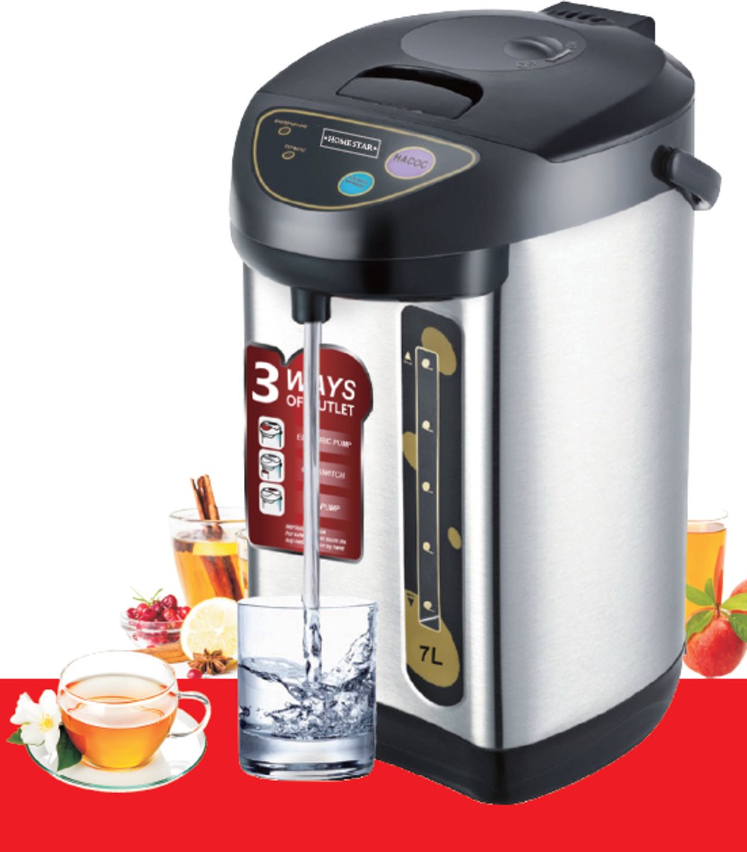 Homestar Heet Waterdispenser - 7L - Waterkoker Kettle - 2000W - TEKZEN