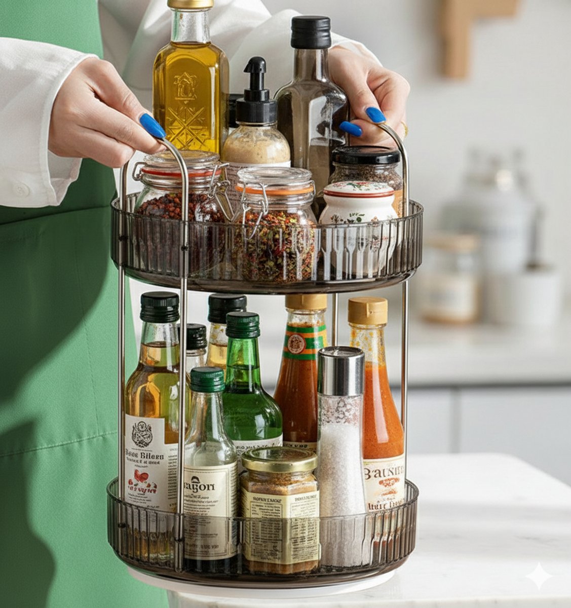 Cheffinger Draaibare Make-Up Organizer - 360° - Beautycase - Opbergdoos voor Cosmetica - Sierraden Opbergbox