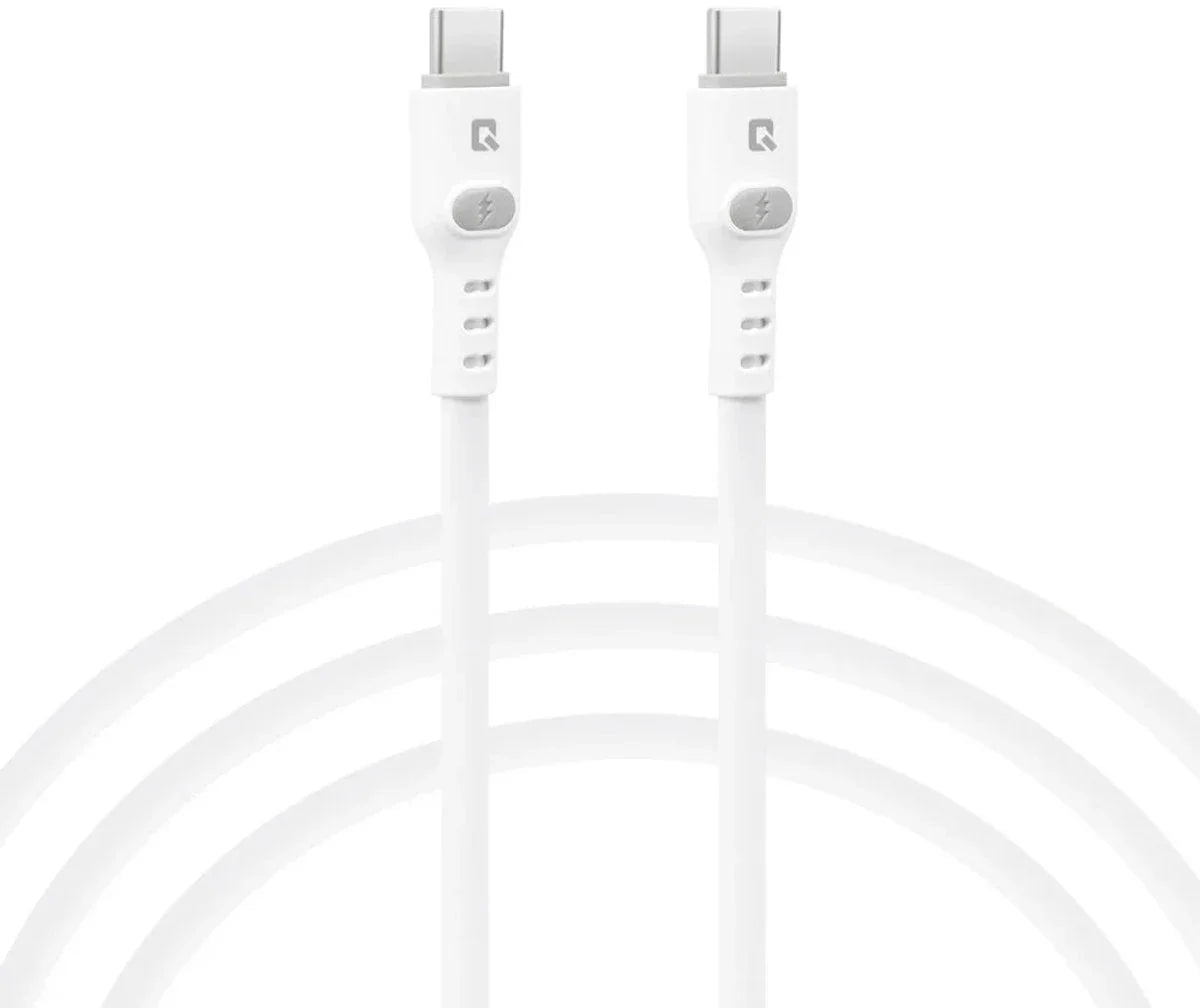 TUNIQ USB-C naar USB-C Kabel - 100cm - Snelle Oplaadkabel - Wit