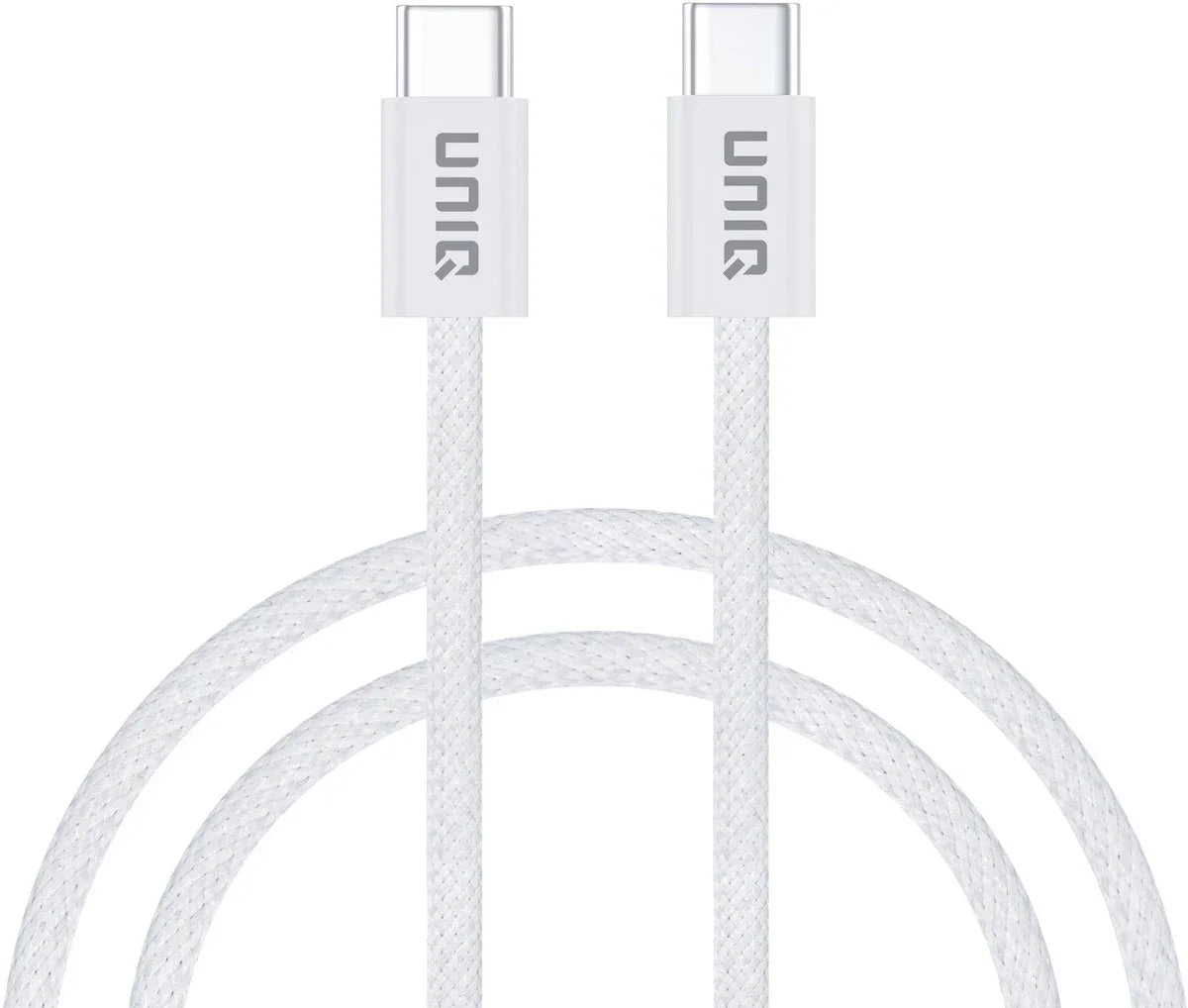 UNIQ USB-C naar USB-C Kabel - 100cm - 60W - Snelle Oplaadkabel - Wit