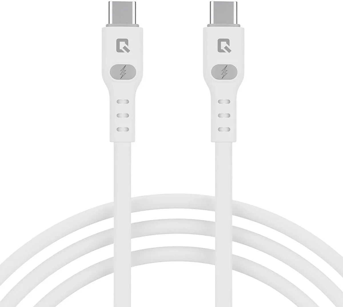 TUNIQ USB-C naar USB-C Kabel - 200cm - Snelle Oplaadkabel - Wit