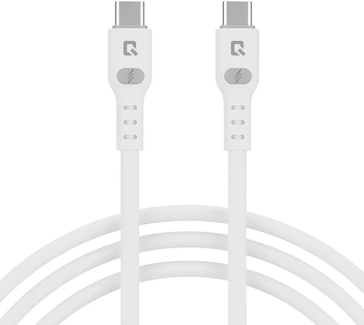 TUNIQ USB-C naar USB-C Kabel - 200cm - Snelle Oplaadkabel - Wit