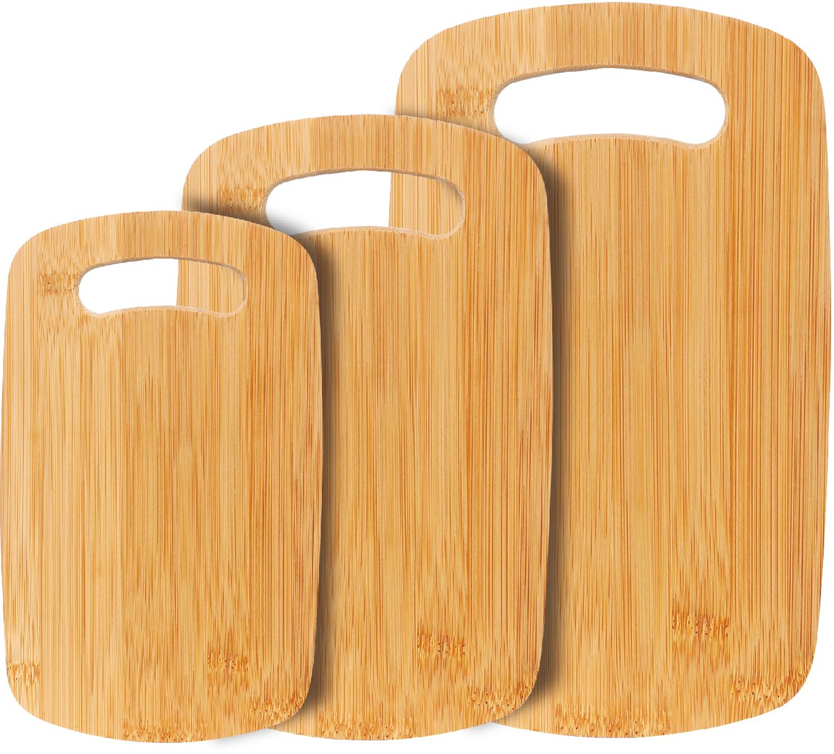 Cheffinger Snijplank Set - 3-delig - Bamboe