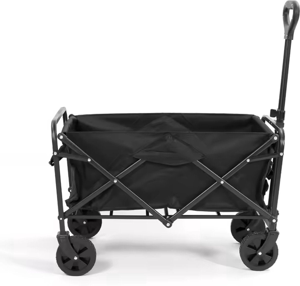 Traveleo Bolderkar - Opvouwbaar - 70kg - Zwart - L 85 x B 50 x H 59 cm