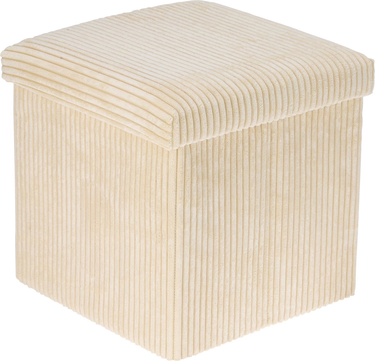 Hauskraft Opvouwbare Poef -38x38x38cm - Beige