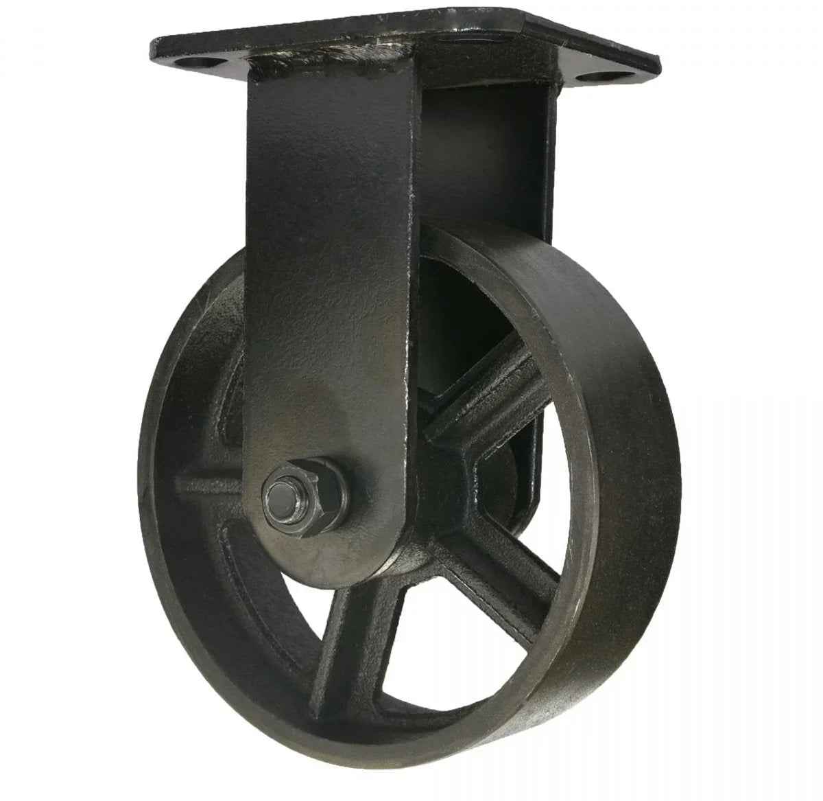 Maclean Bokwiel - Zwart - Gietijzer - Ø150mm - Draagvermogen 280kg - TEKZEN