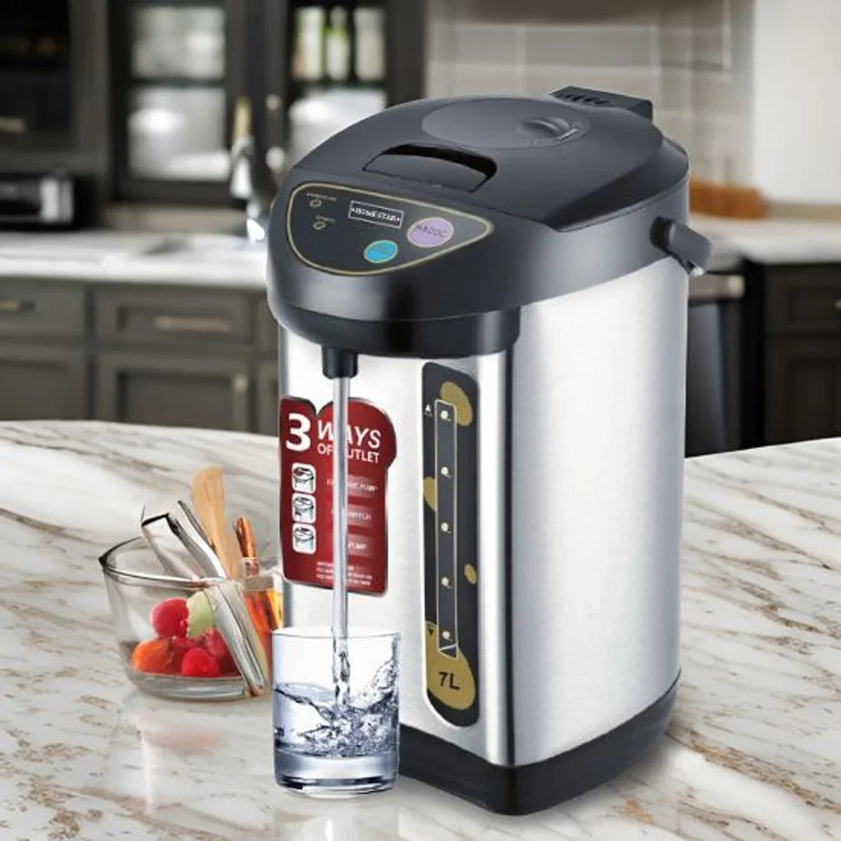 Homestar Heet Waterdispenser - 7L - Waterkoker Kettle - 2000W - TEKZEN