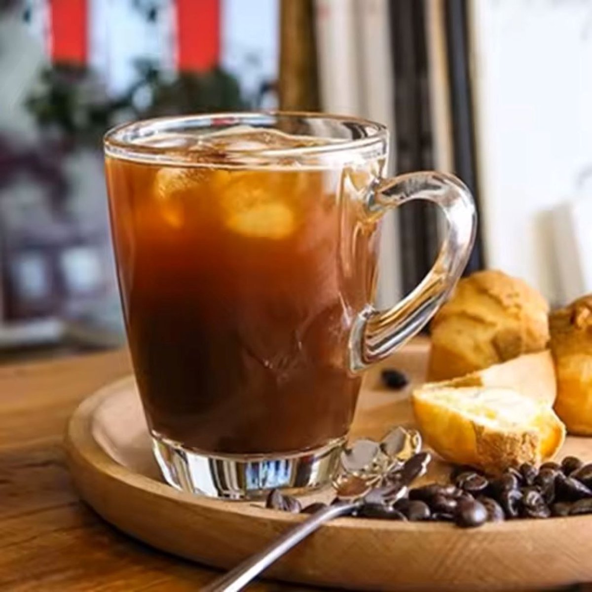 Glozini Jakarta - Theeglazen - Set van 6 - 370 ml - Luxe Koffie- en Theeglazen met Oortje