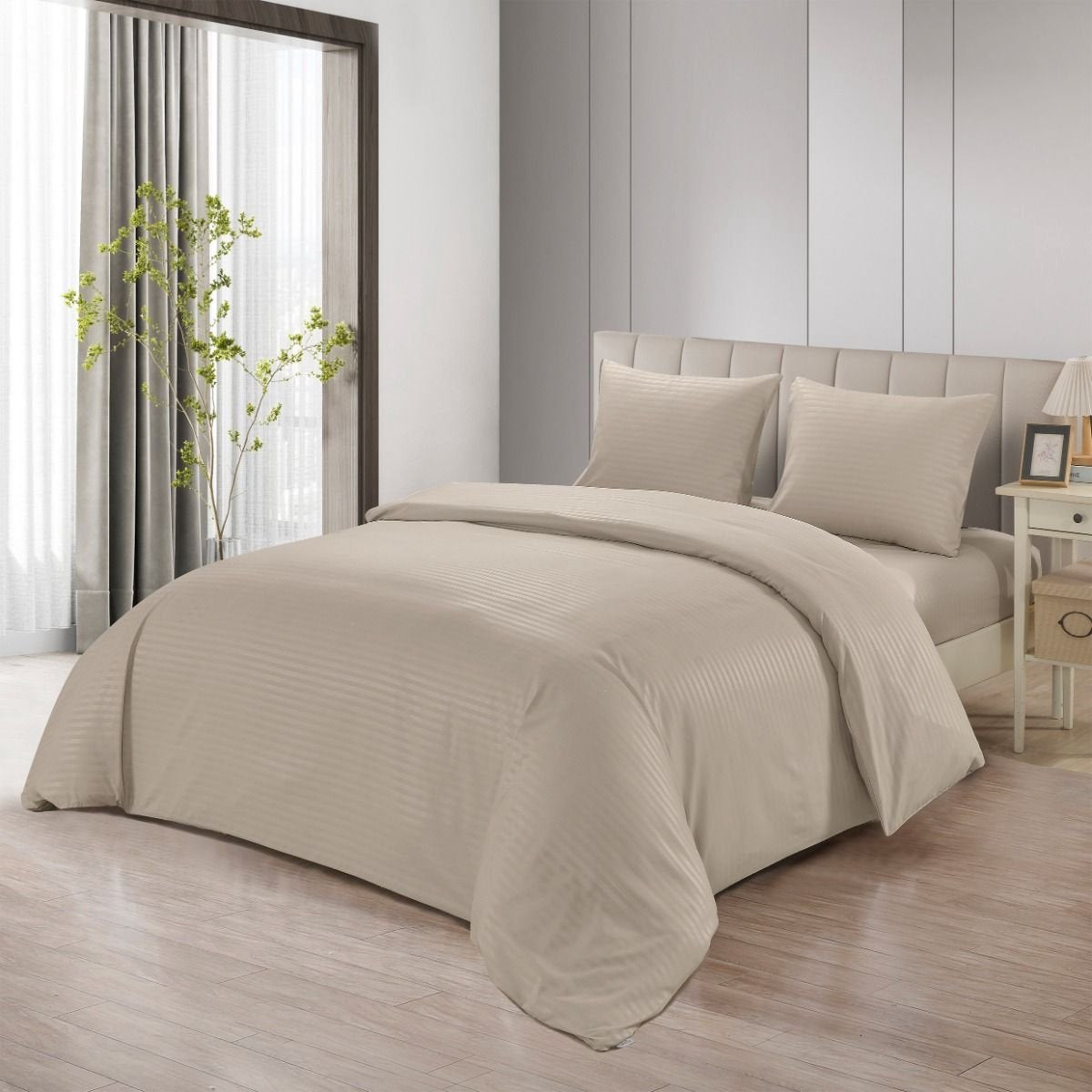 Lavella Ince Dekbedovertrek Set 4-delig - Beige - 240x220cm
