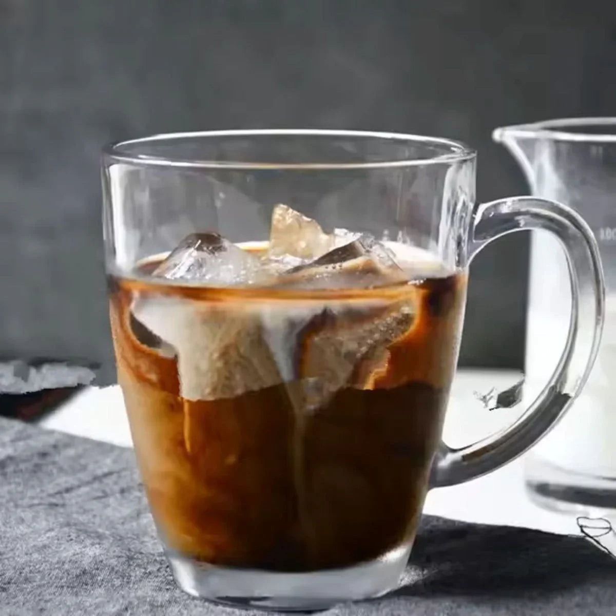 Glozini Jakarta - Theeglazen - Set van 6 - 370 ml - Luxe Koffie- en Theeglazen met Oortje