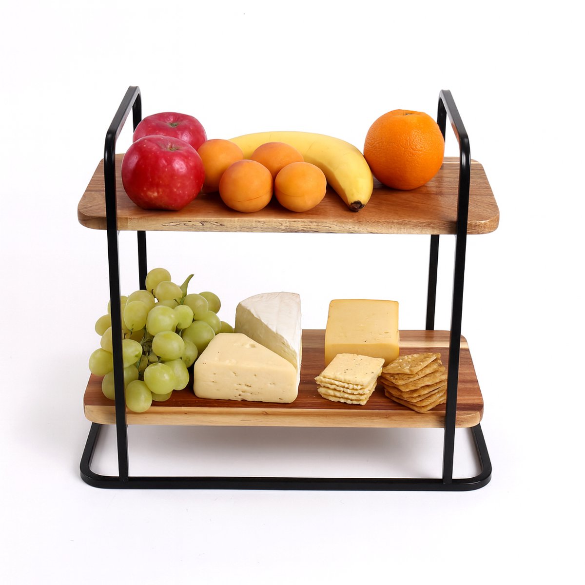 Cheffinger Etagère - 2-laags - Bamboe - Fruitschaal - Fruitmand