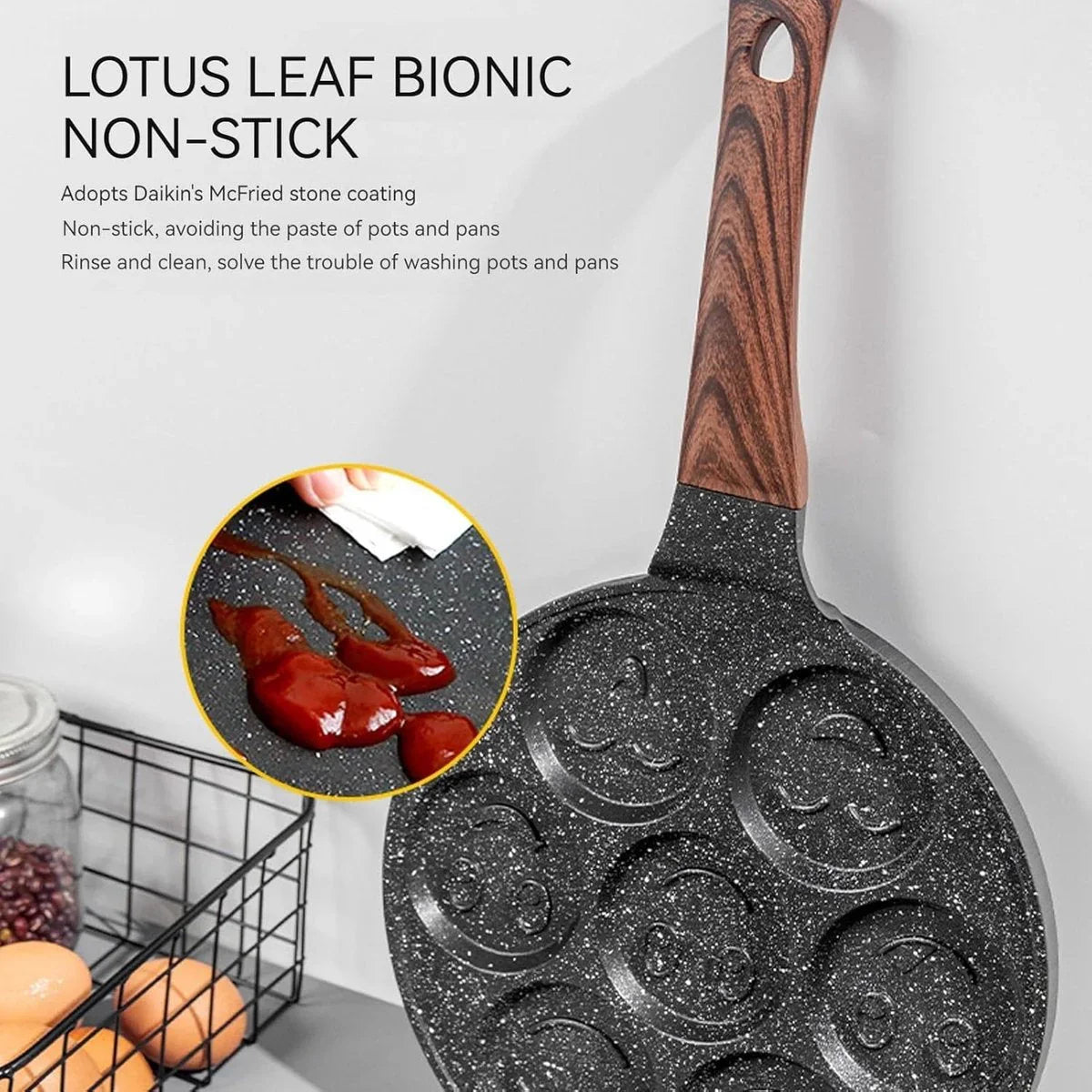 Platinum Pancake Pan - 26cm - Emoji Pannenkoekenpan - Pancake met Smiley