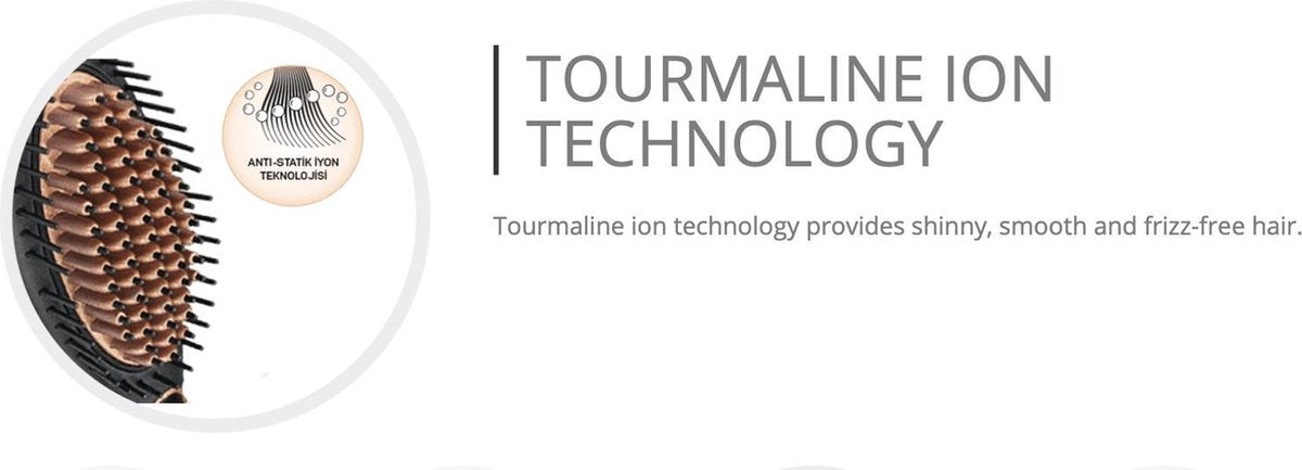 Arzum Superstar AR5036 - Stijlborstel - Zwart/Koper - Led Scherm - Keramische Coating - Toermalijn-Ionentechnologie - 140-220°C - 53W