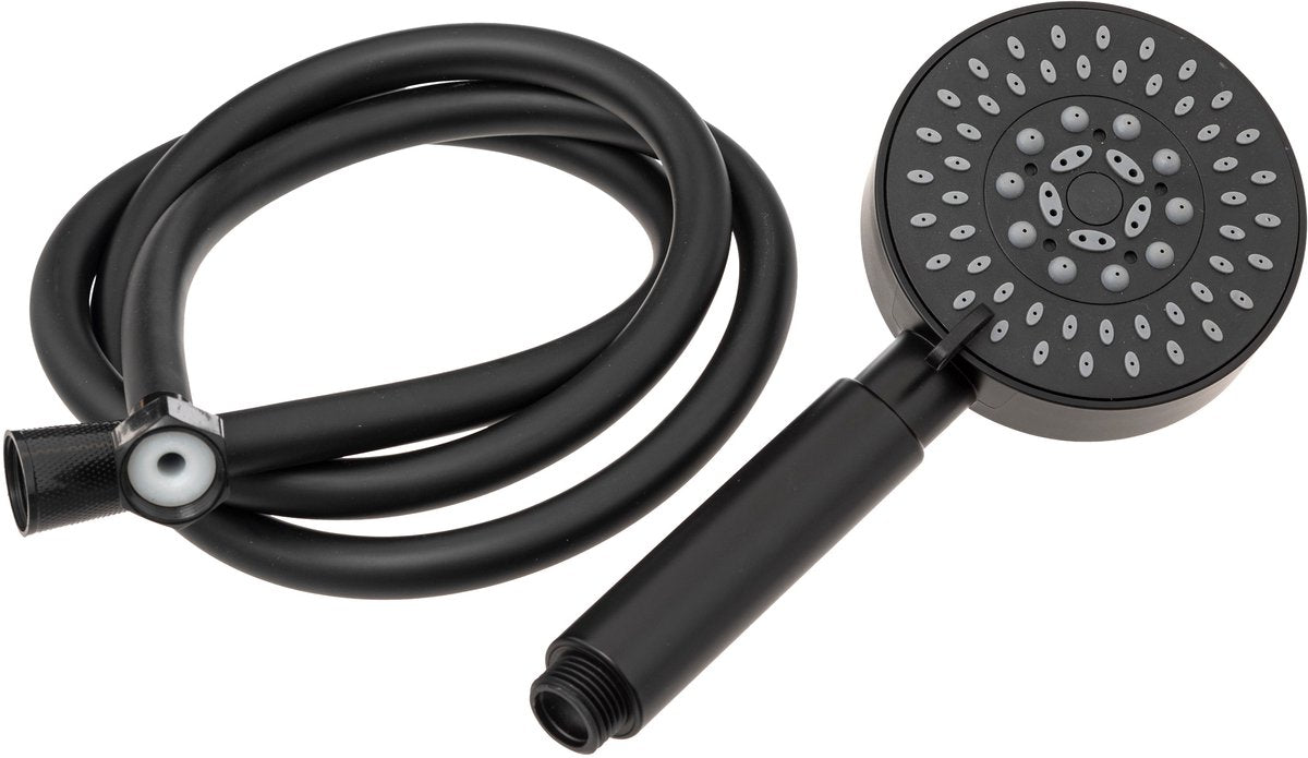 5Five Handdouche met Doucheslang - Zwart - 5 Sproeistanden