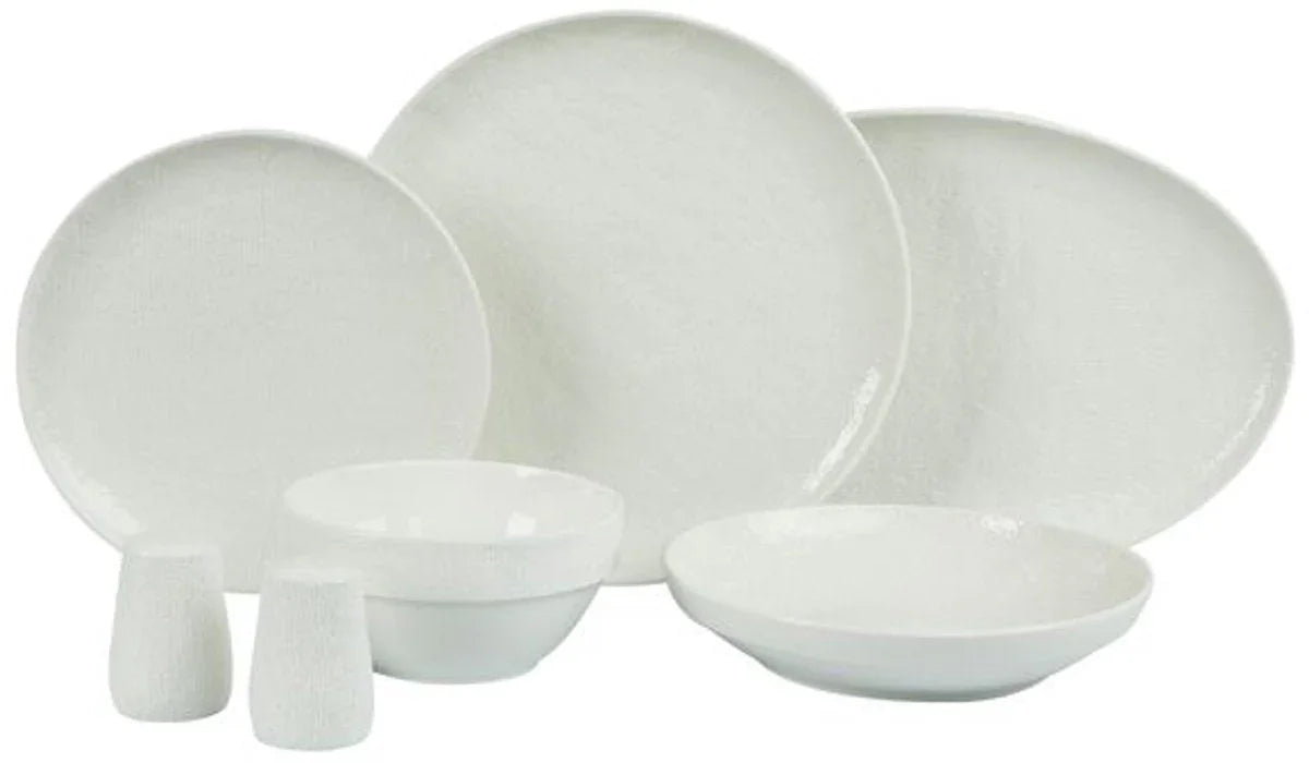Bricard Valance - Porseleinen Serviesset Set - Dinner Set - 27-Delig - 6 Persoons - Wit