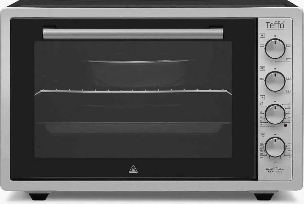 Teffo Vrijstaande Oven - XXL Pro - 70L - Elektrische Oven - Grijs - TEKZEN