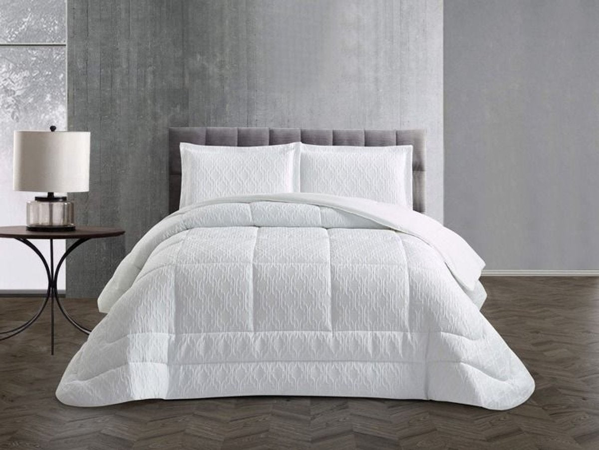 Lavella Erva Bedsprei Set 3-delig - Wit - 260x240cm