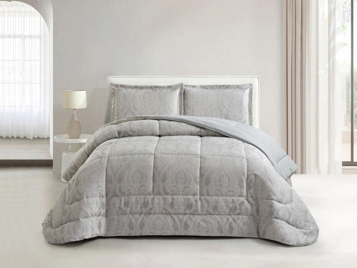 Lavella Firuze Bedsprei Set 3-delig - Grijs - 260x240cm