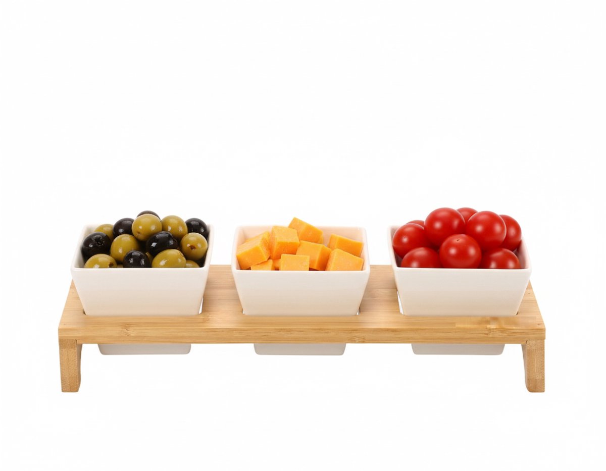 Cheffinger Snackschalen Set - 4-delig - Bamboe