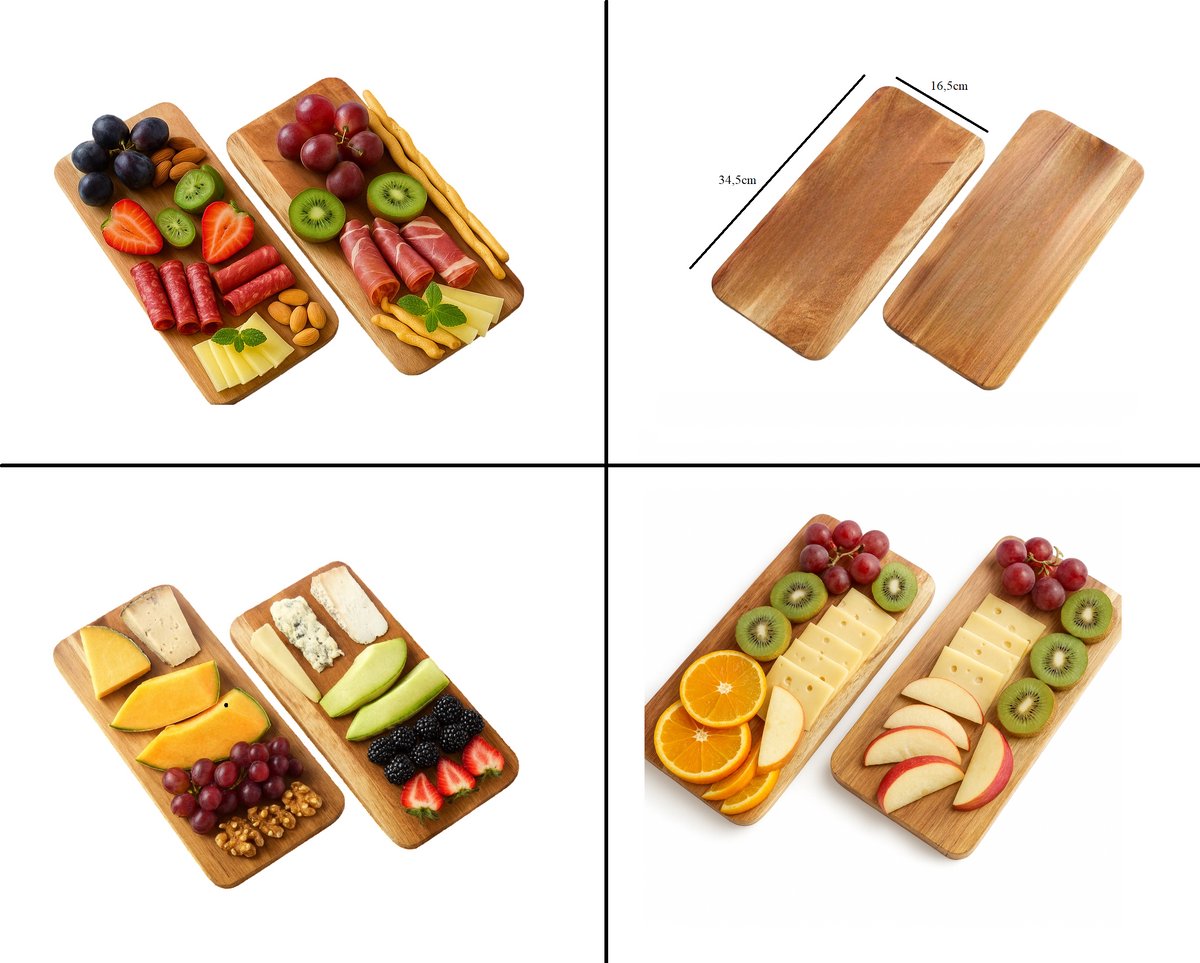Cheffinger Etagère - 2-laags - Bamboe - Fruitschaal - Fruitmand