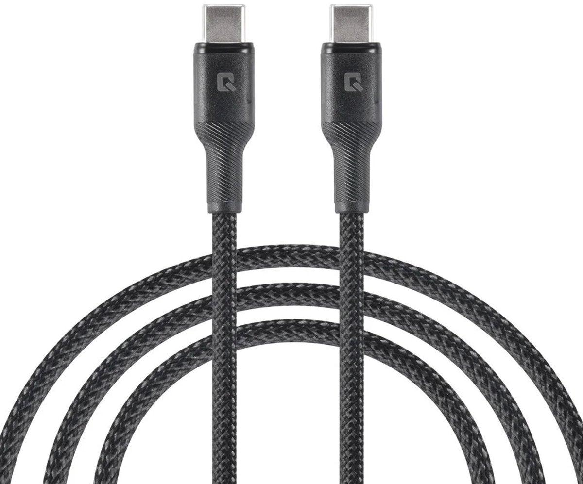 TUNIQ USB-C naar USB-C Kabel - 100cm - Snelle Oplaadkabel - Zwart - TEKZEN