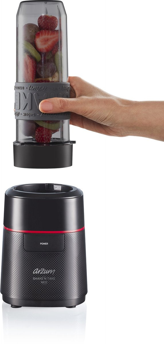 Arzum Shake 'n Take Neo Blender AR1147-0100 | Zwart - Mini blender - 500W
