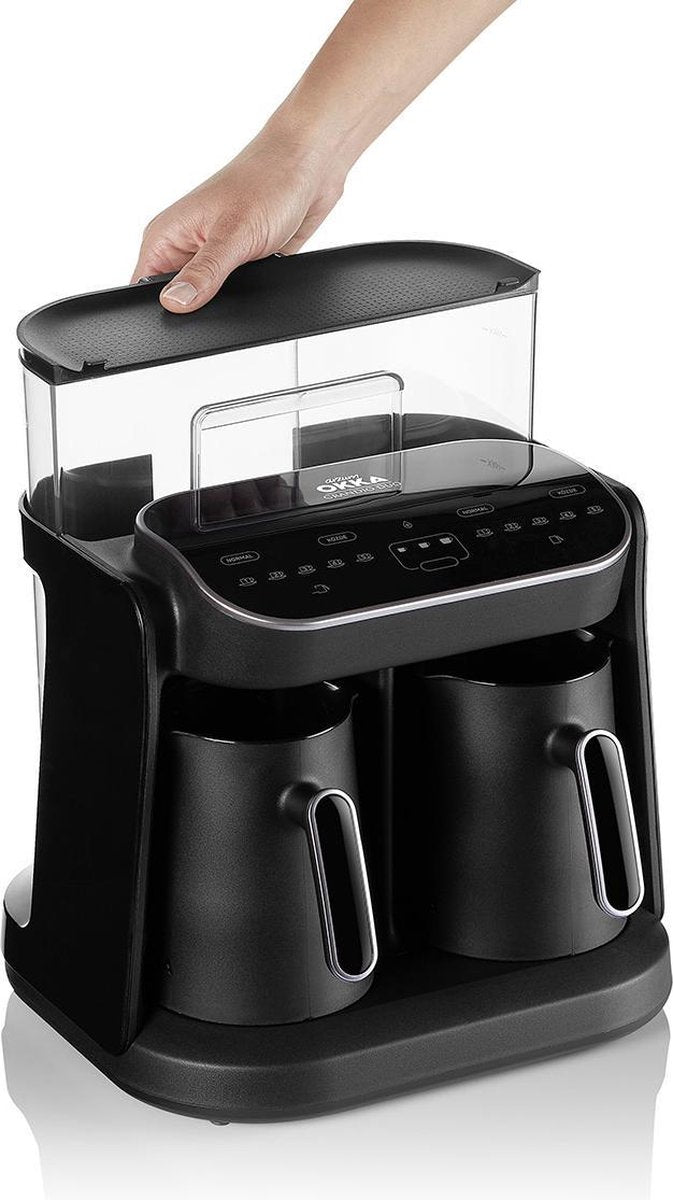 Arzum OKKA Grandio DUO Chrome - Turkse Koffiemachine - 10 kopjes - Turkish Coffee Maker - Vrijstaand Turks Koffiezetapparaat