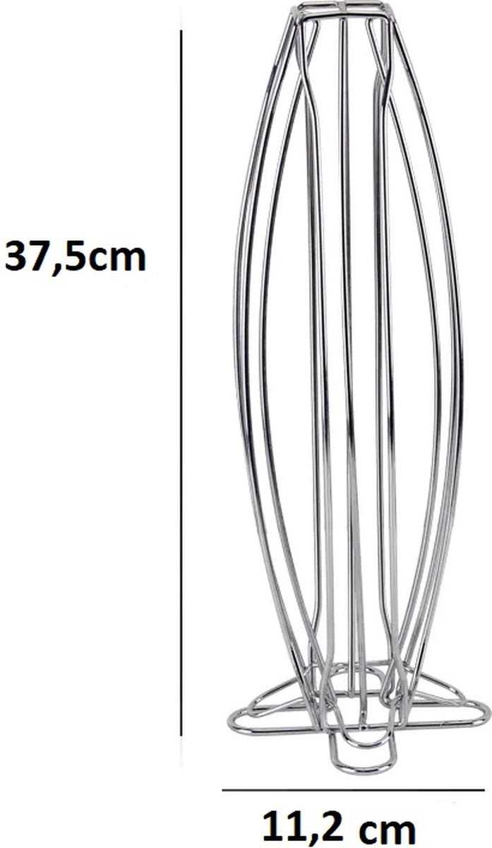 Cheffinger - Nespresso Capsulehouder - 40 Cups - Cuphouder - Koffiecups Houder - Zilver