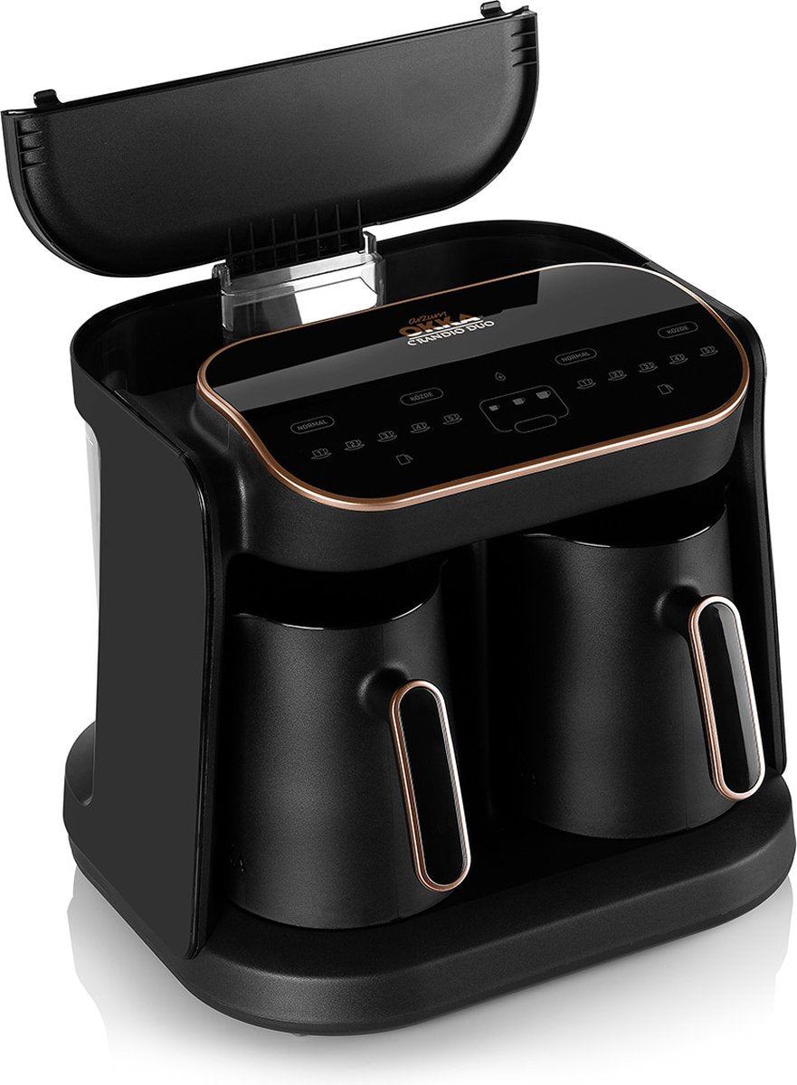 Arzum OKKA Grandio DUO Koper - Turkse Koffiemachine - 10 kopjes - Turkish Coffee Maker - Vrijstaand Turks Koffiezetapparaat