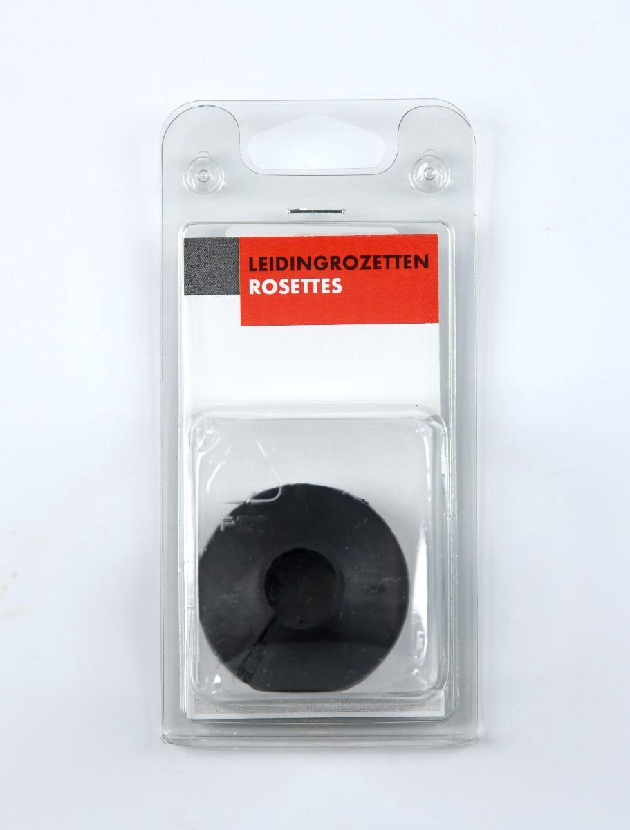Maclean Verwarmingsbuis Rozet - Ø22mm - Zwart - Set van 2 - CV Buis Rozet