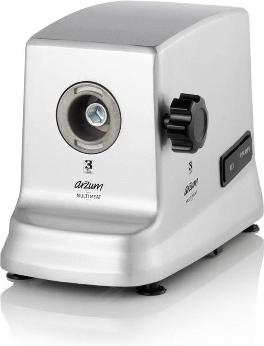 Arzum Multimeat Vleesmolen | RVS - 4 Snijplaten - 2000 W