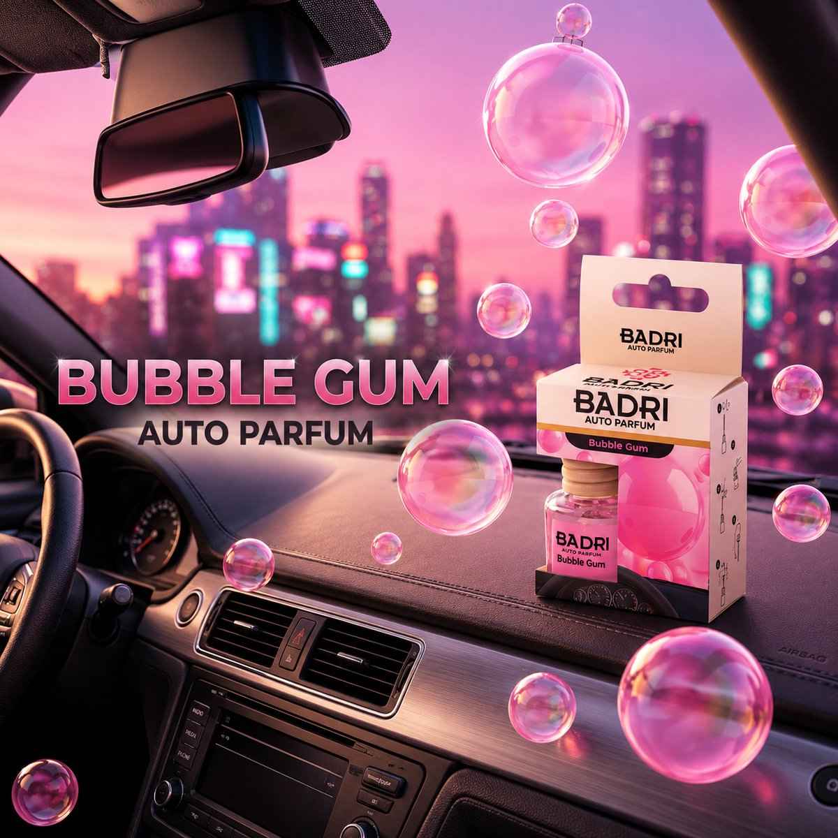 BADRI Auto Parfum Bubble Gum autoparfum productafbeelding 2