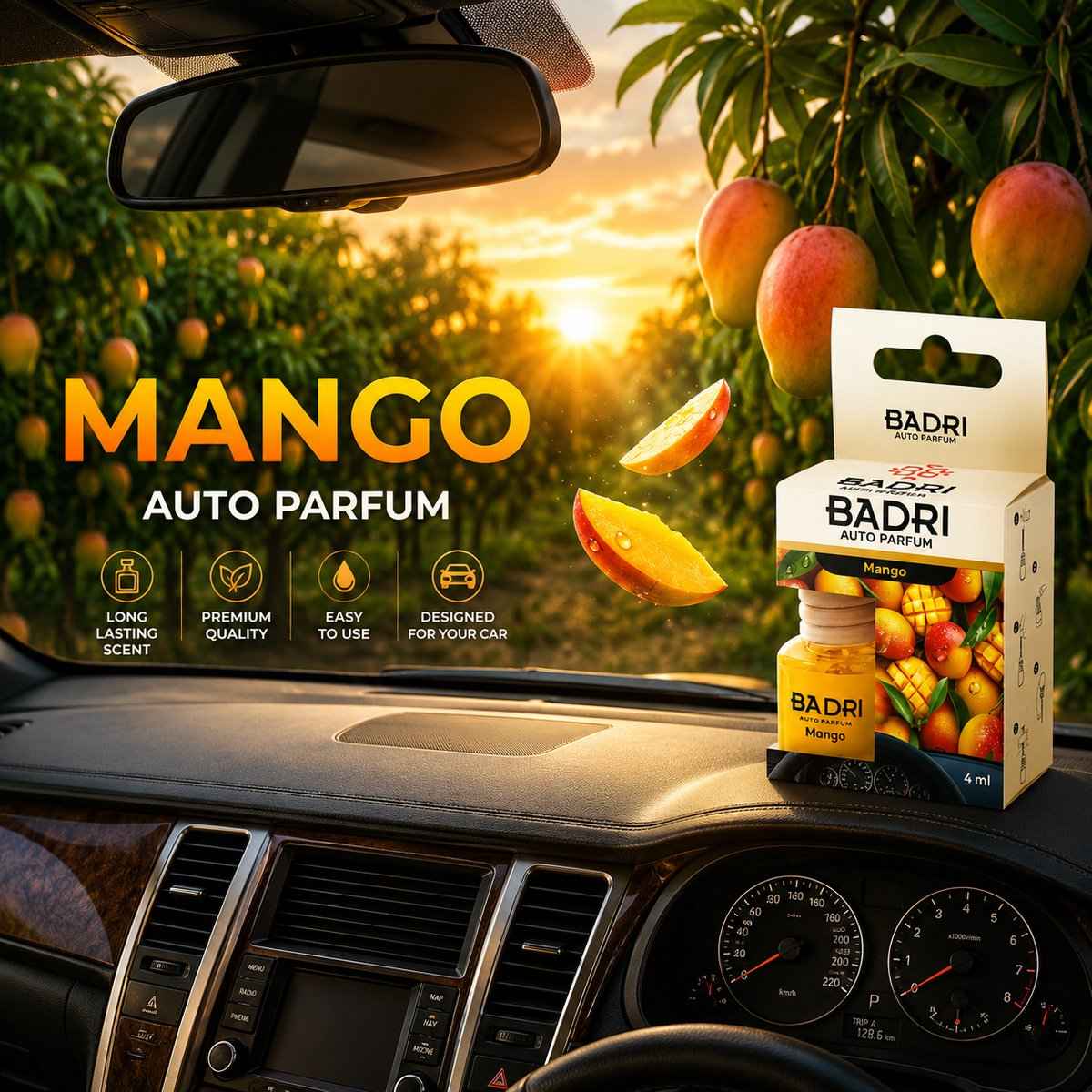 BADRI Auto Parfum Mango autoparfum productafbeelding 2