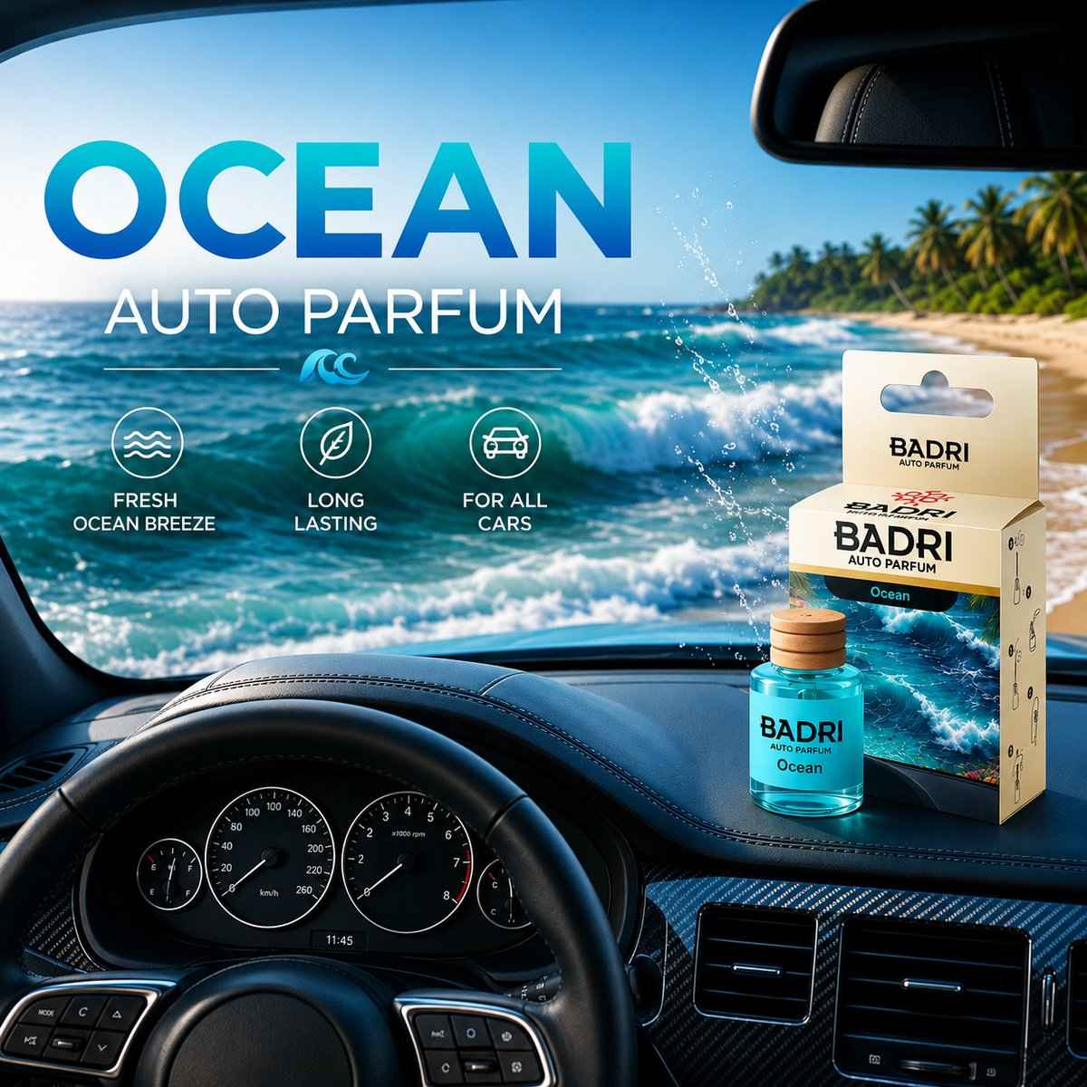 BADRI Auto Parfum Ocean autoparfum productafbeelding 2