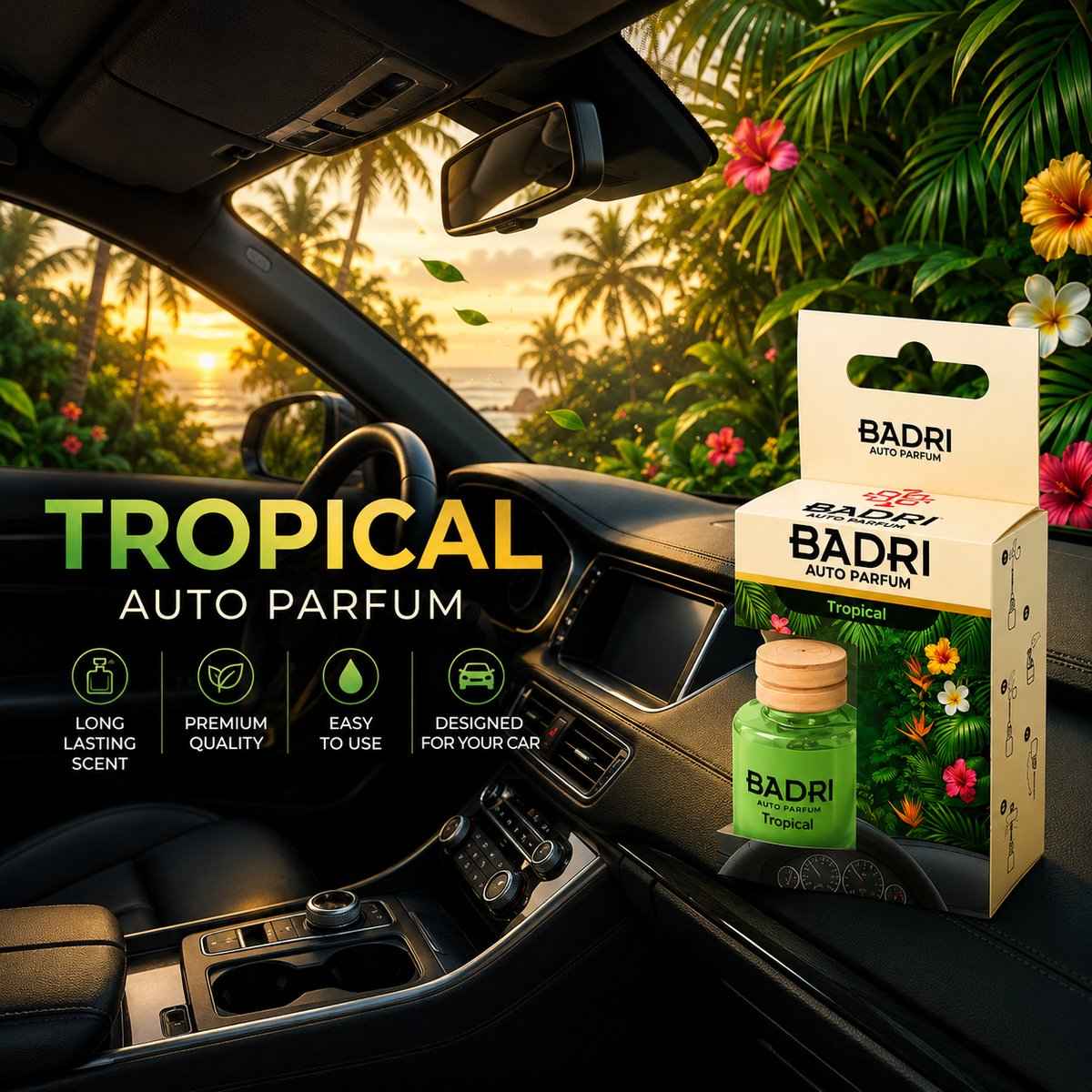 BADRI Auto Parfum Tropical autoparfum productafbeelding 2