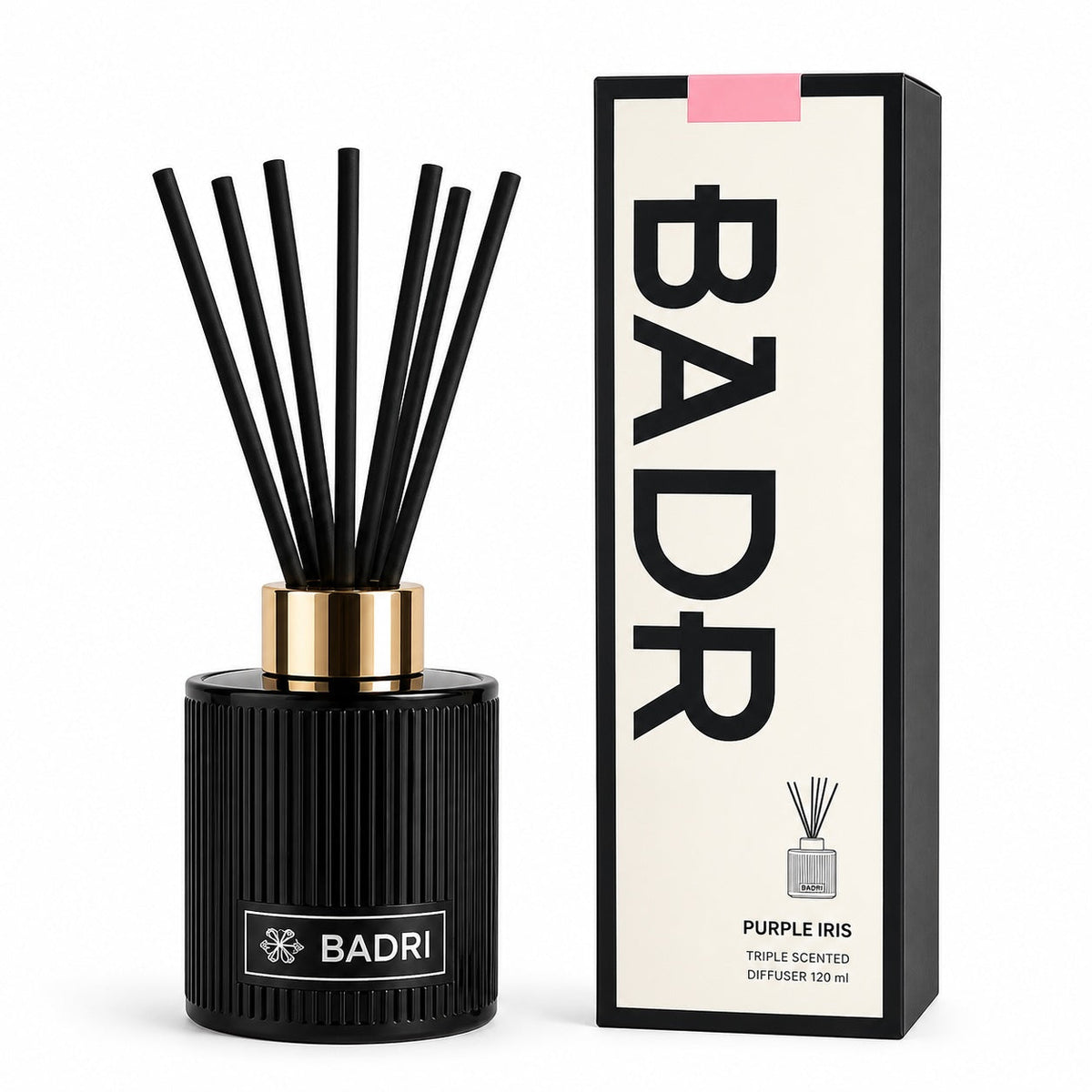 BADRI Geurstokjes Purple Iris 120ML geurstokjes