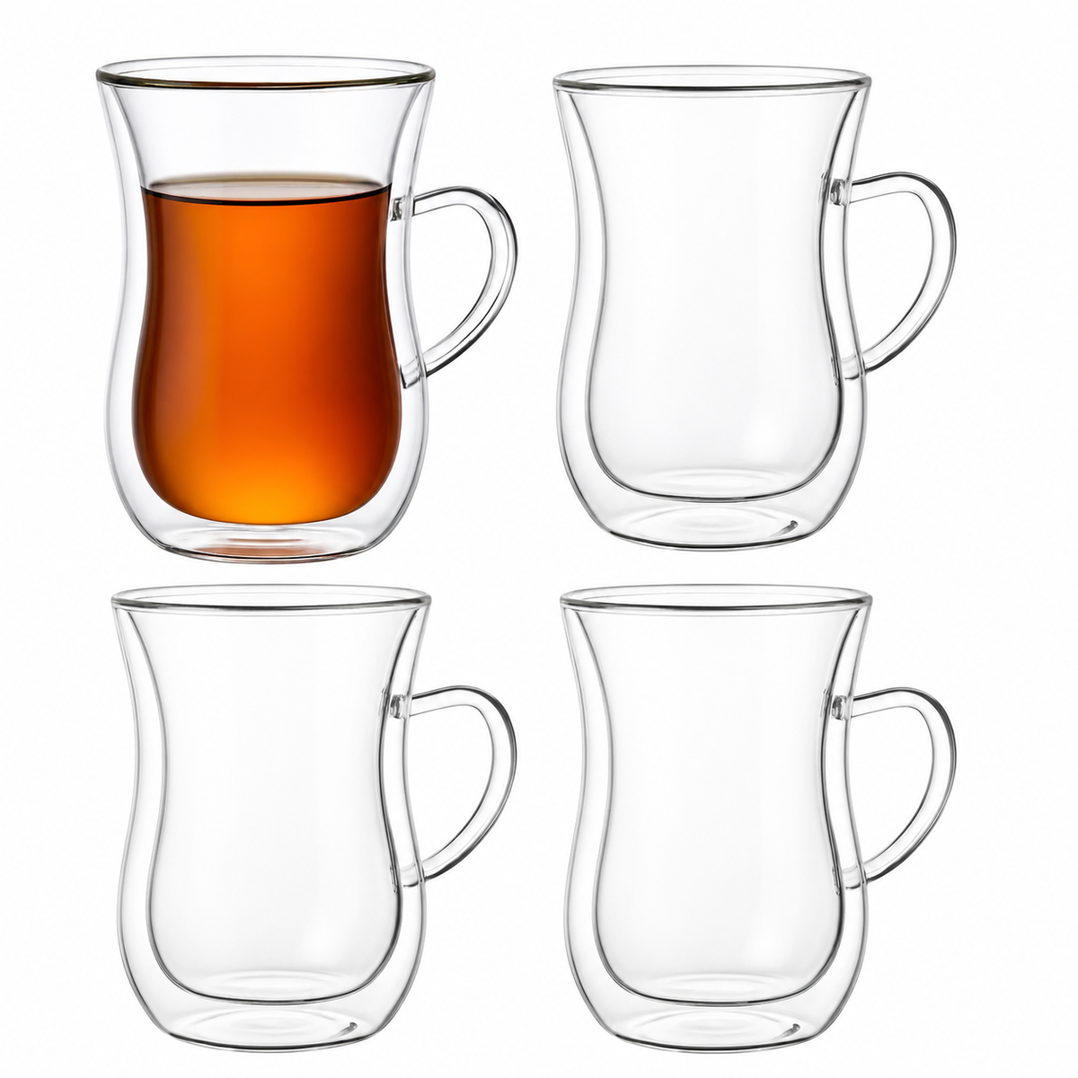 Bricard Dubbelwandige Turkse Theeglazen met Oor glas
