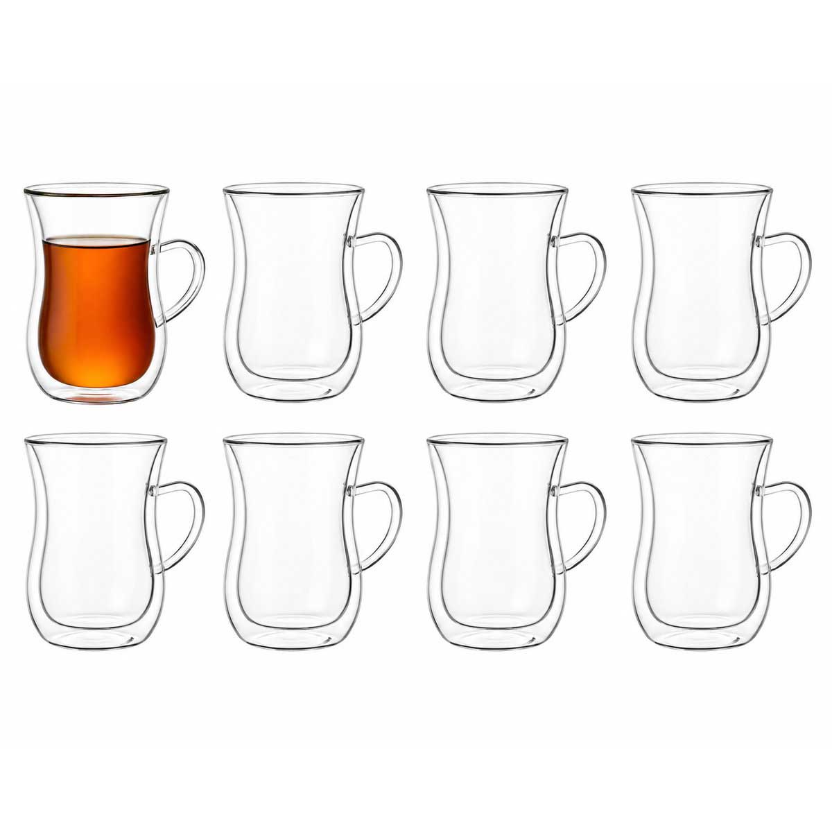 Bricard Dubbelwandige Turkse Theeglazen met Oor glas