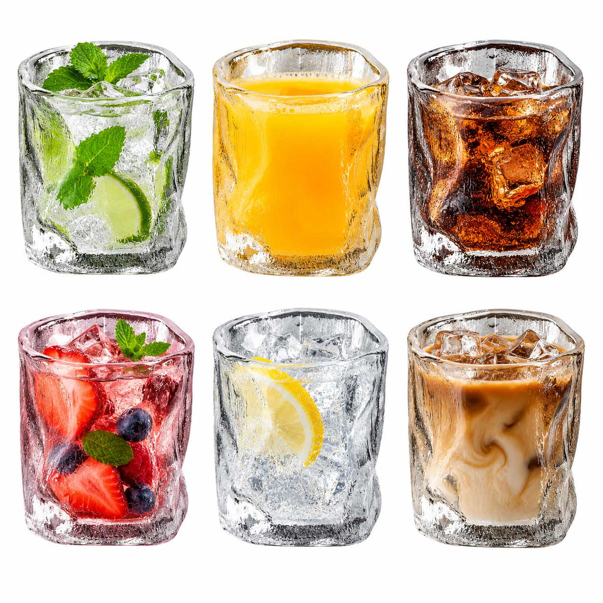 Bricard Ronda Frozen - Tumbler - Drinkglazen - Set van 6 - Waterglas – foto 1