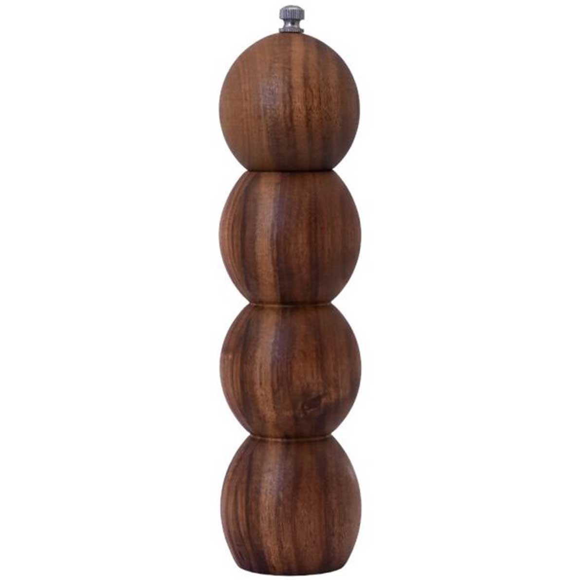 Bricard Zout- en Pepermolen slank acaciahout peper- & zoutstellen Donkerbruin hout