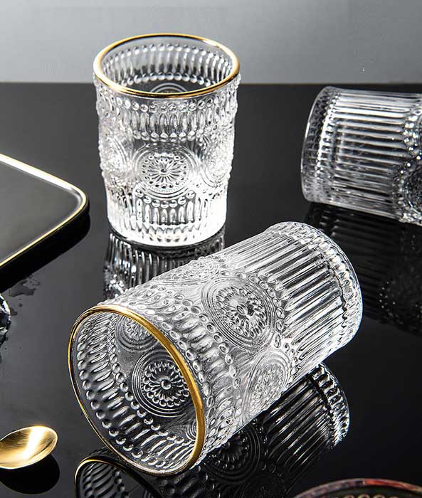 Cheffinger Drinkglazen - Set van 4 - Waterglazen - 400ml - Sapglazen - TEKZEN