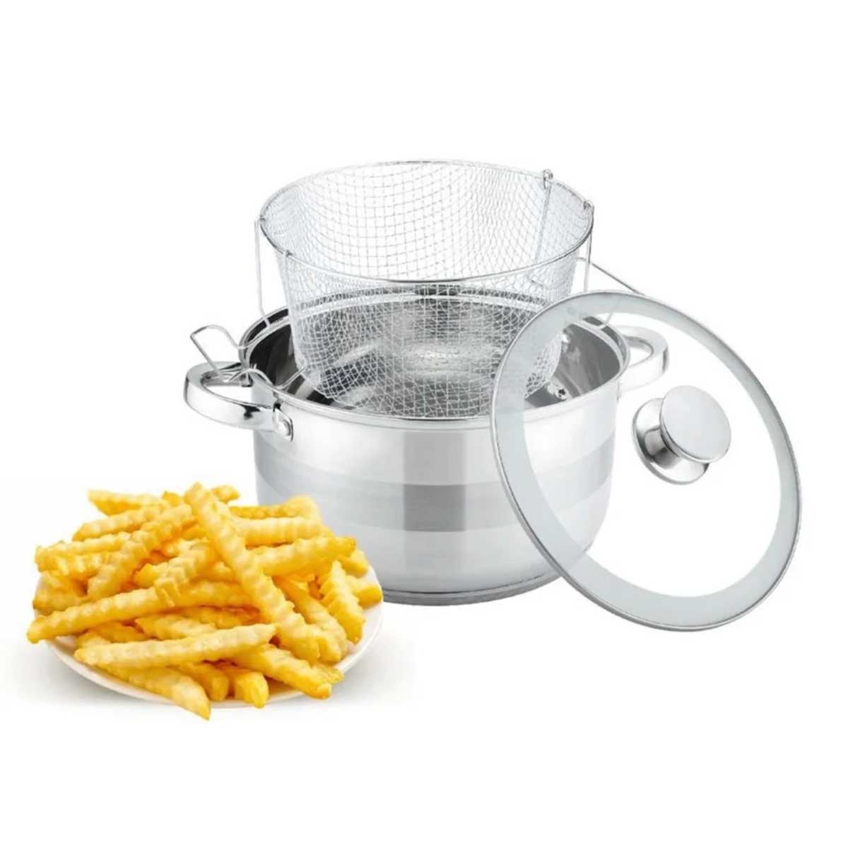 Cheffinger Frituurpan met Deksel frituurpannen