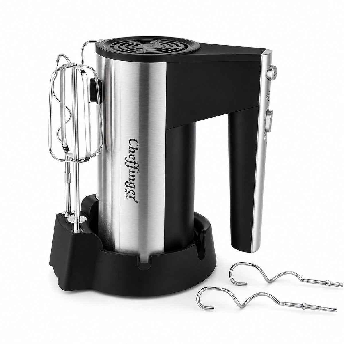 Cheffinger Handmixer 200W RVS keukenmixers