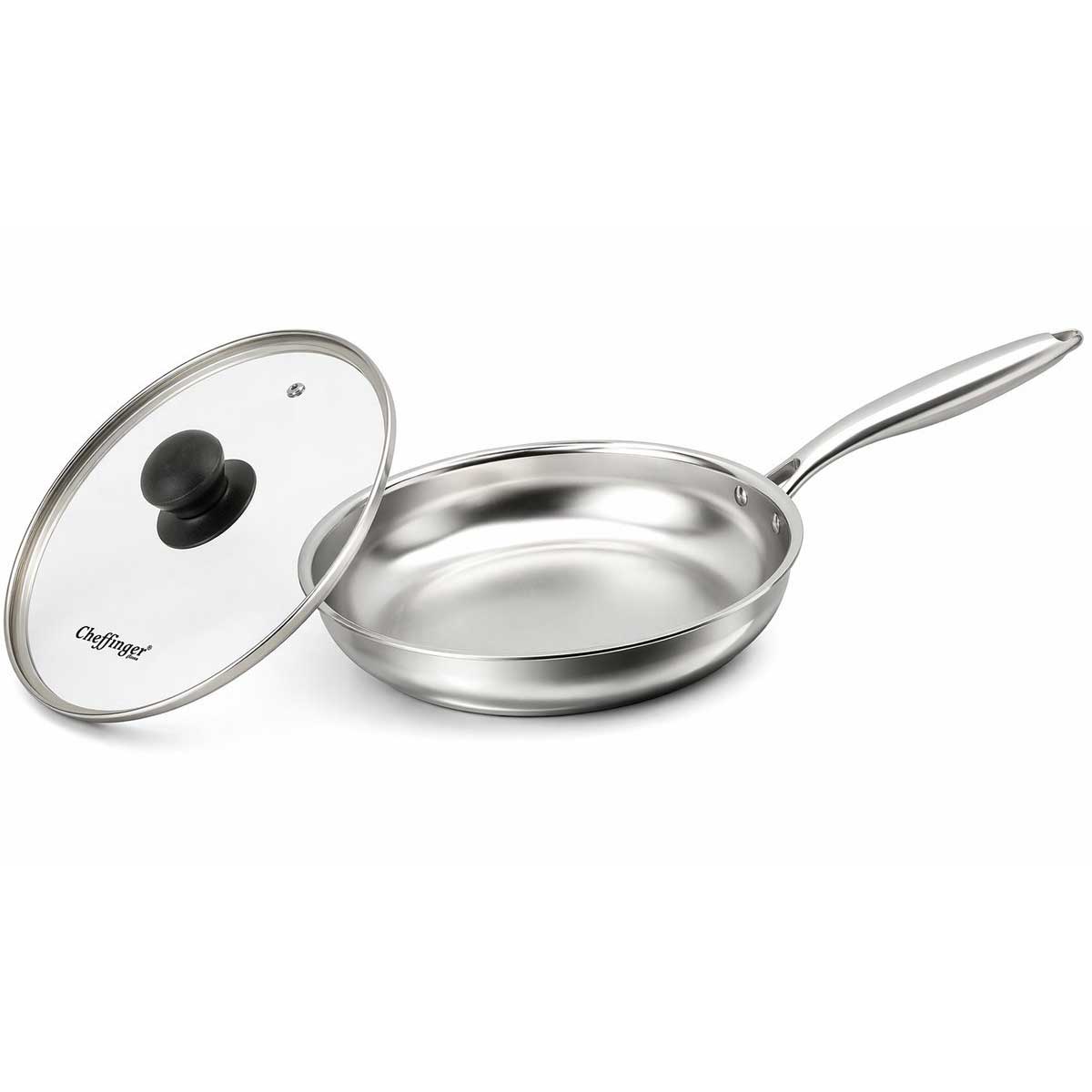 Cheffinger Koekenpan met Deksel koekenpan