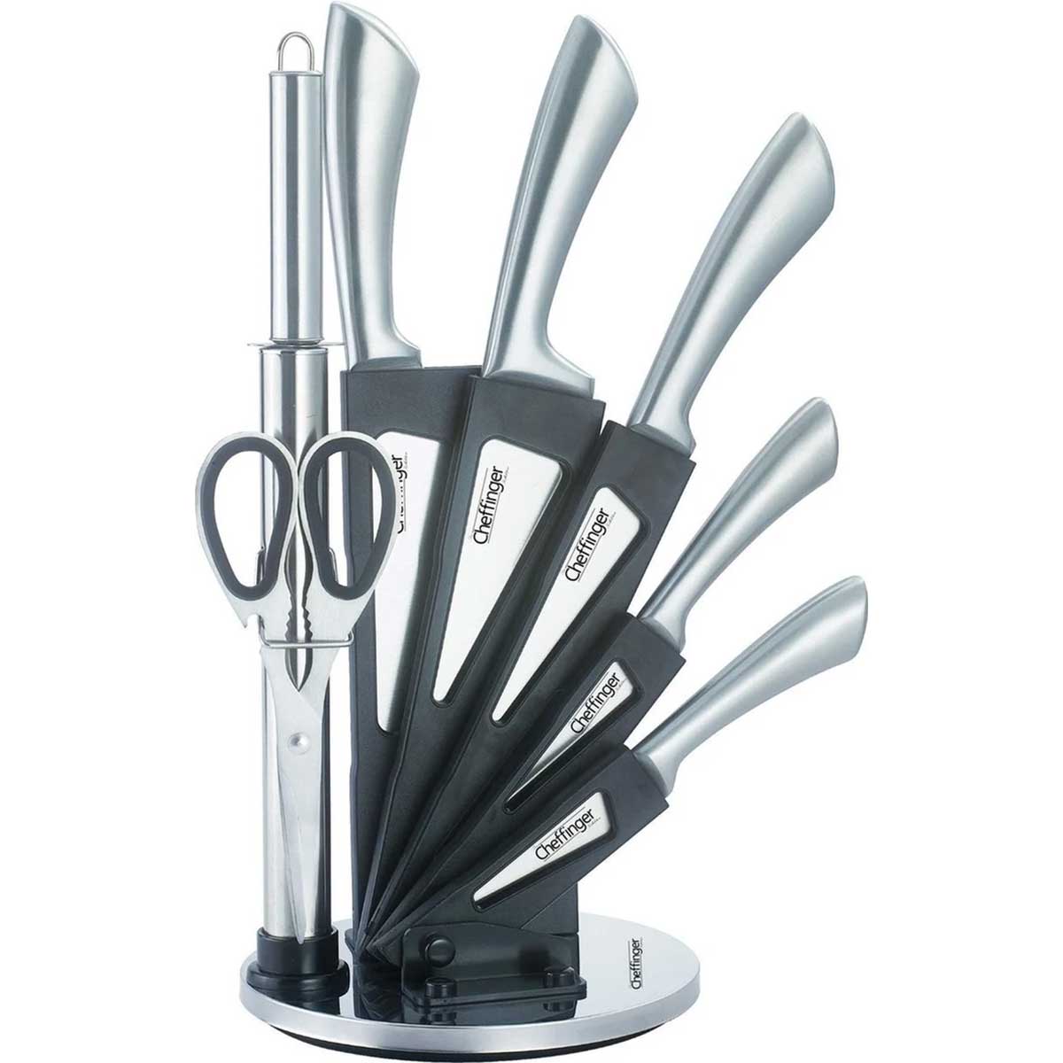 Cheffinger Messenset met Standaard messenset