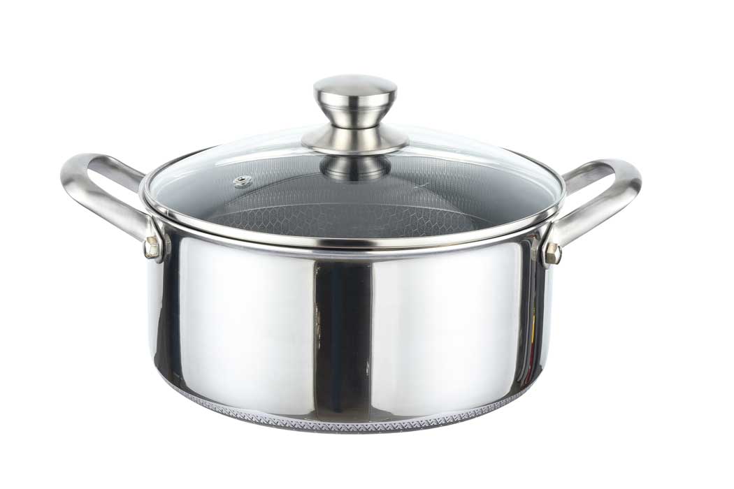 Cheffinger Premium Pannenset - 10-delig - RVS - Honingraat - Hexagon - Honeycomb - TEKZEN