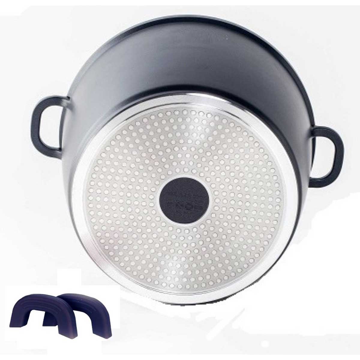 Cheffinger Soup Pot - Deep Roasting Pan - Marble Coating - 28 cm - Black