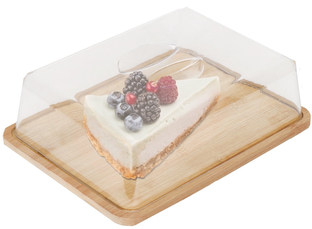 Cheffinger Cake Storage Box / Cake Storage Box - 24x19x7.5cm - Bamboo