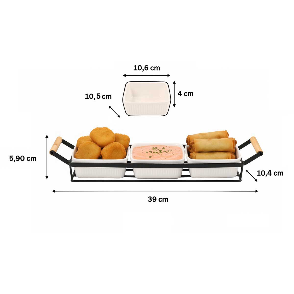 Cheffinger Saus & Snackschalen Set snack- & tappasschalen productafbeelding 5