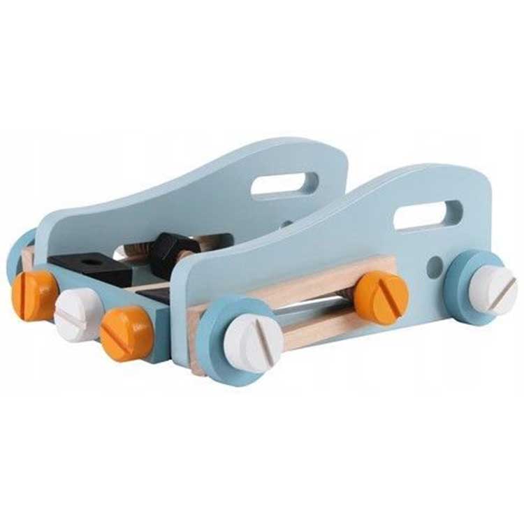 ECOTOYS Houten Gereedschapsset - 52-delig - Kinderwerkbank - 3+ – foto 5